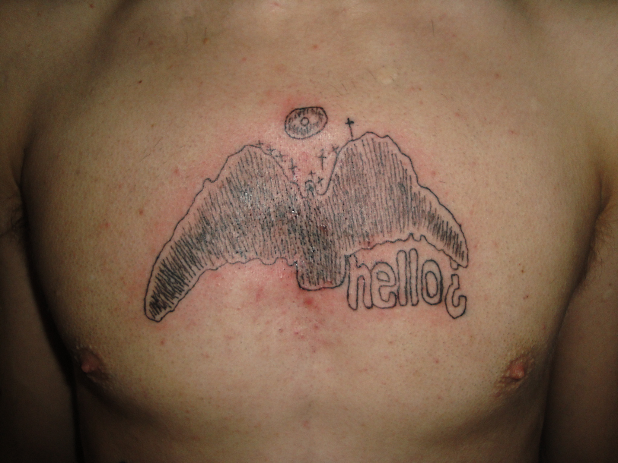 menacing figure greeting you